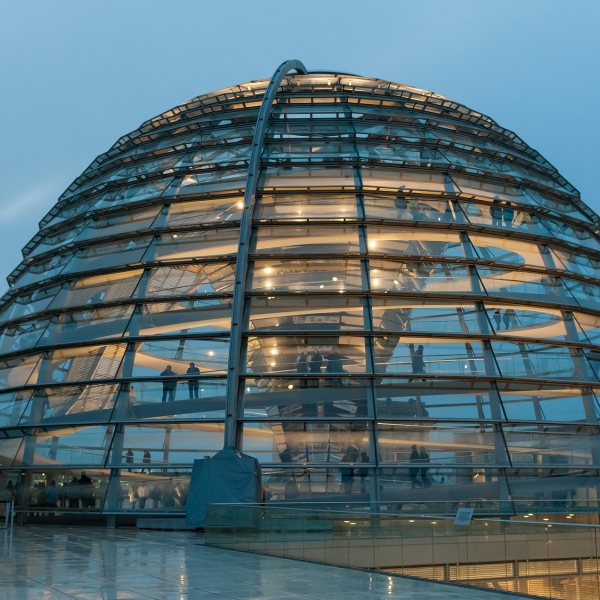 Glaskuppel des Reichstages Berlin